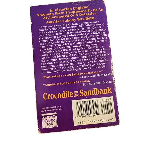 Elizabeth Peters Amelia Peabody Paperback Mystery Book Lot of 6 Egypt - Picture 3 of 9